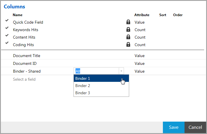 Determine whether documents are added to a specific binder