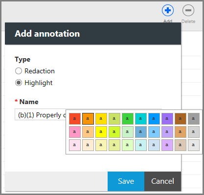 Highlight annotations