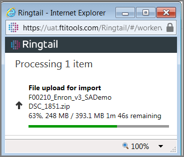 An estimate of the completion time