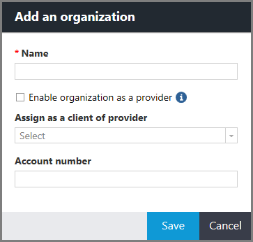 Account number field