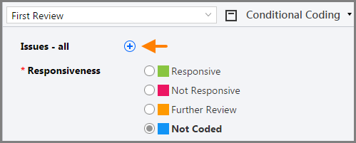 Add issues button