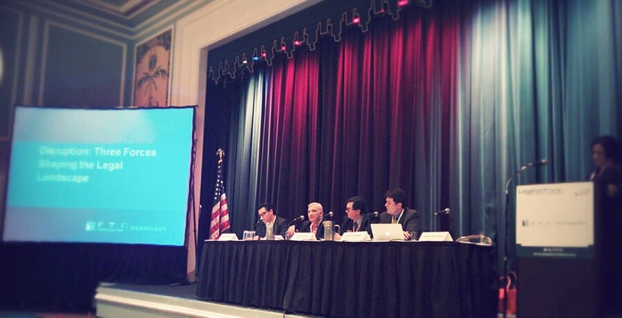 FTI's disruption panel at LegalTech New York 2015